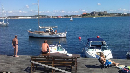En ovanlig dag vid VBK bryggan