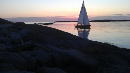 Kvällsbild från klippan